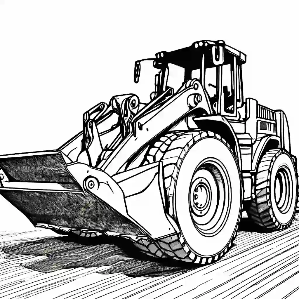 Wheel Loader coloring pages
